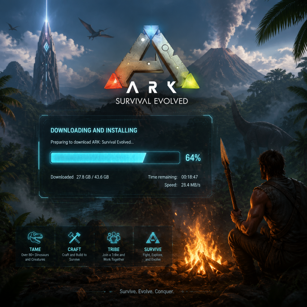 ARK: Survival Evolved Download & Installation guide screenshot