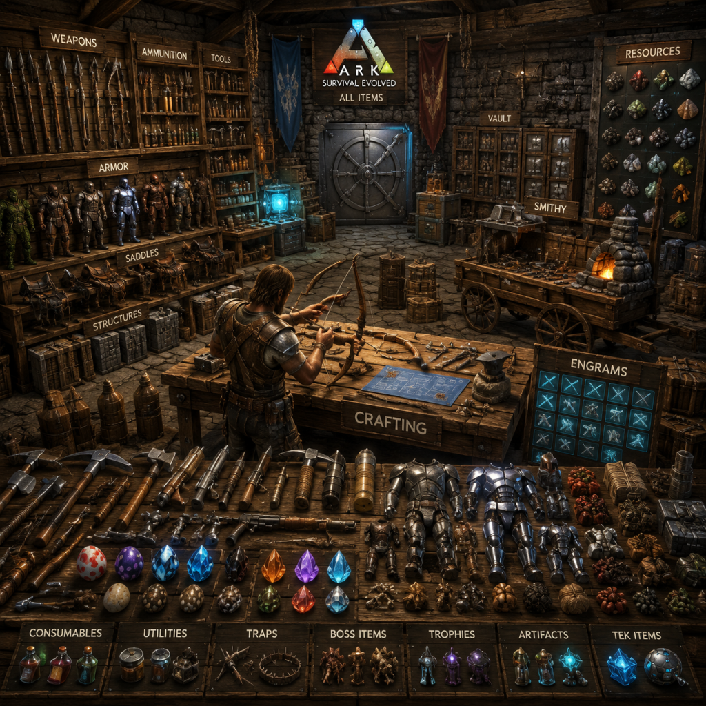ARK: Survival Evolved All Game Items guide screenshot