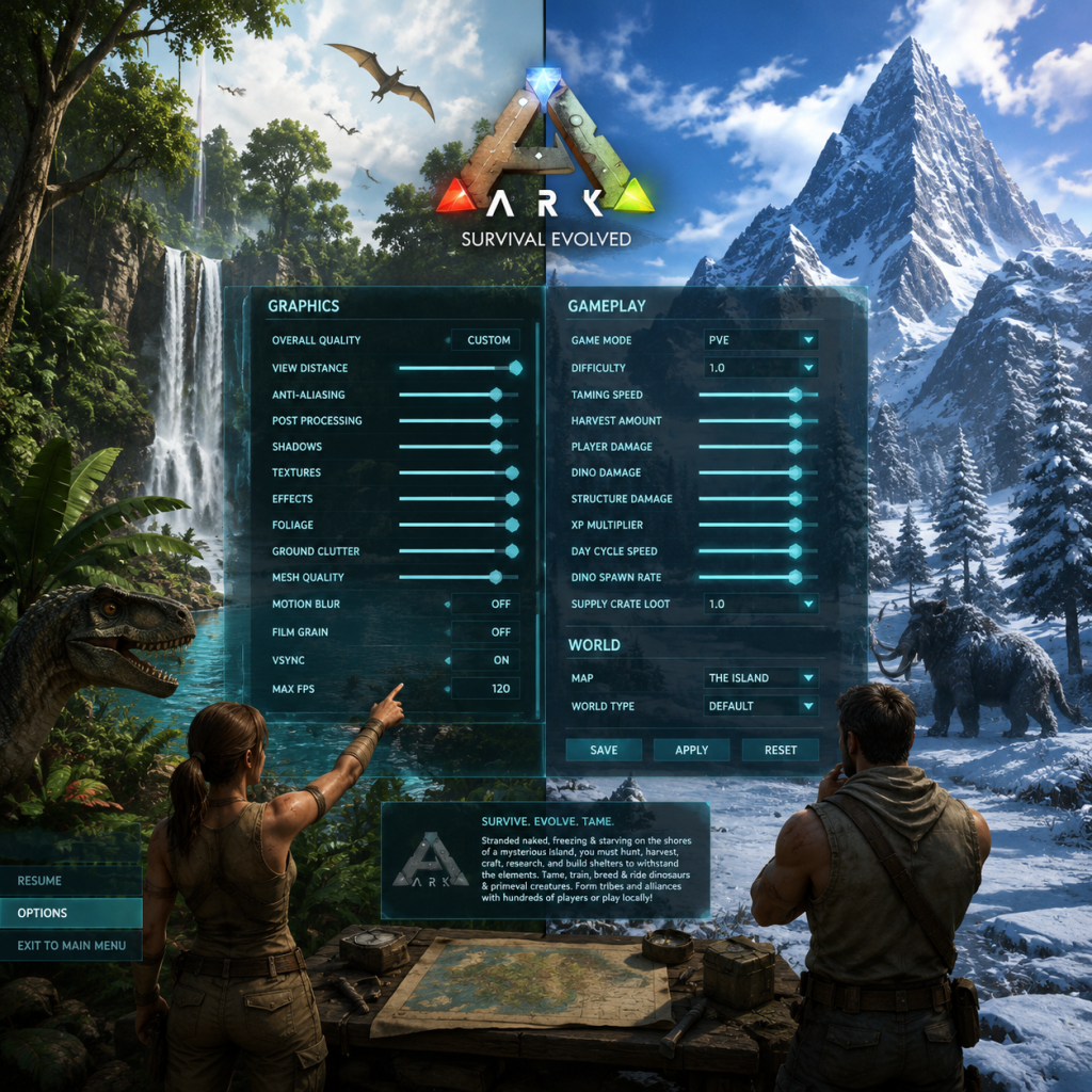 ARK: Survival Evolved Game Settings guide screenshot