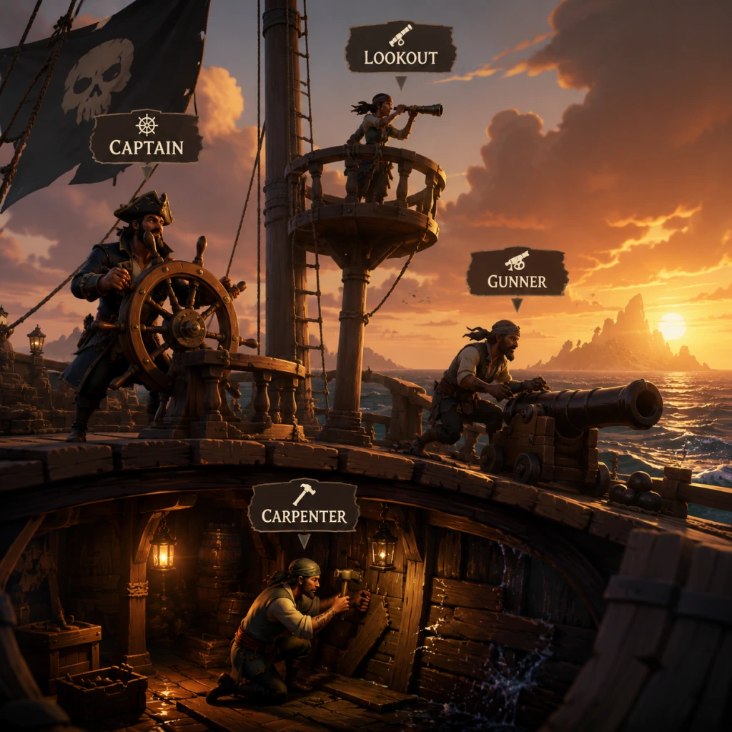 Sea of Thieves Characters & Roles guide screenshot