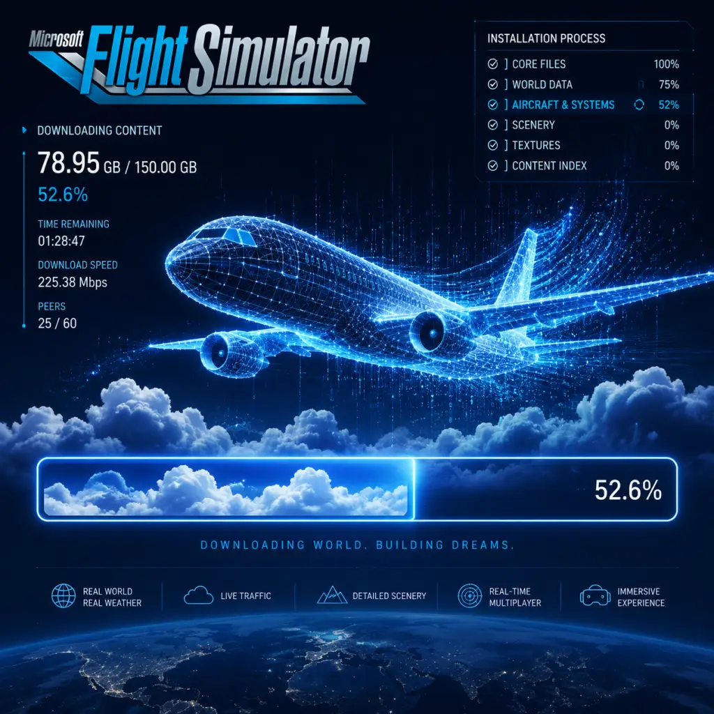 Microsoft Flight Simulator Download & Installation guide screenshot