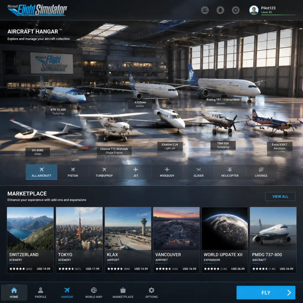 Microsoft Flight Simulator All Game Items guide screenshot