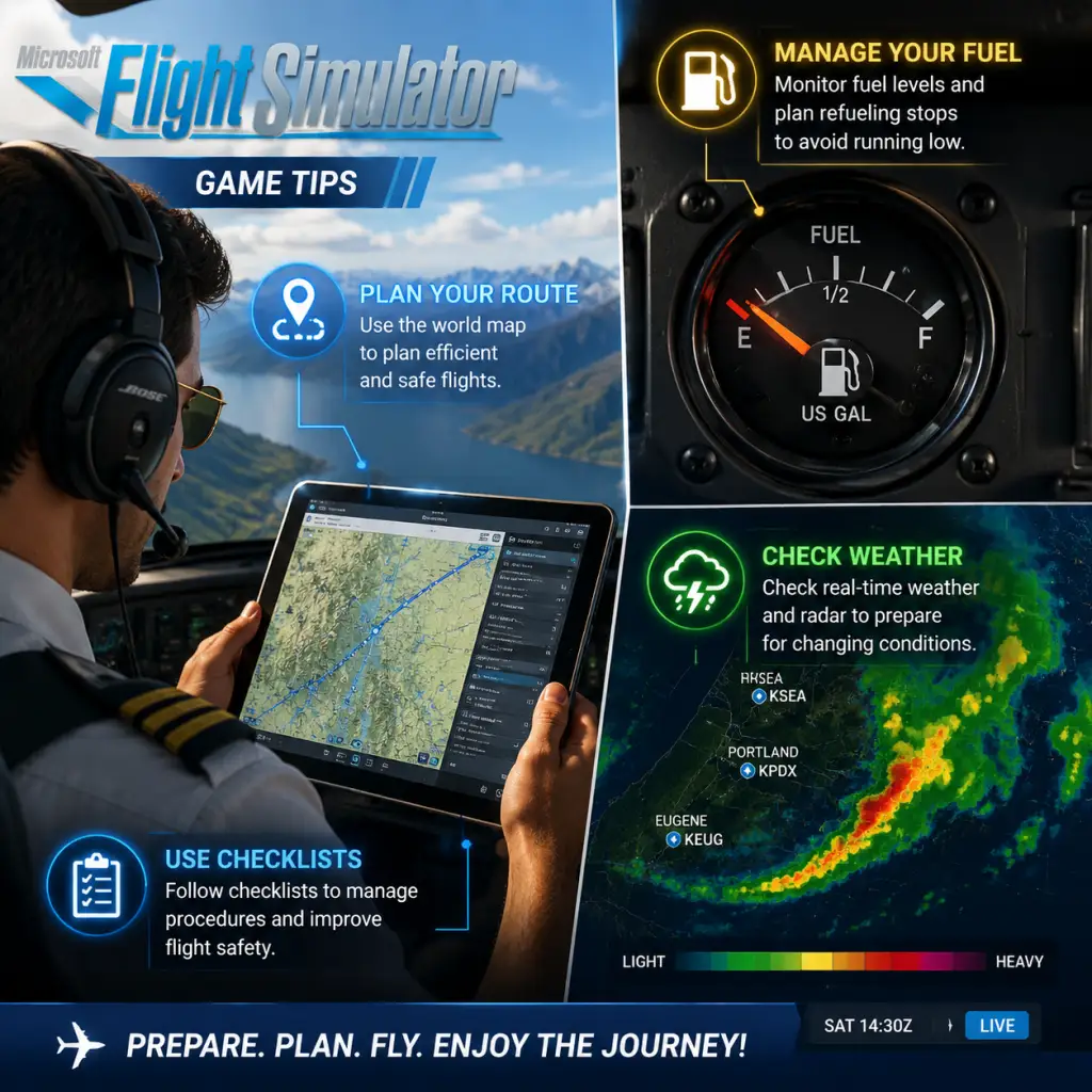 Microsoft Flight Simulator Game Tips guide screenshot
