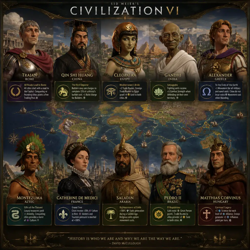 Sid Meier's Civilization VI Characters & Roles guide screenshot