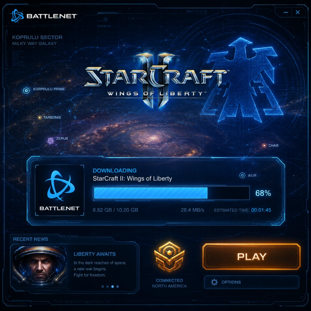 StarCraft II: Wings of Liberty Download & Installation guide screenshot