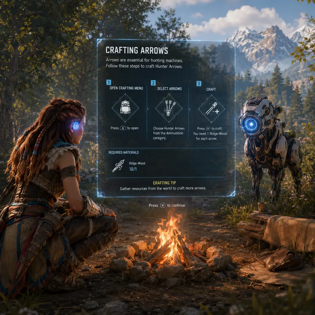 Horizon Forbidden West Getting Started guide screenshot