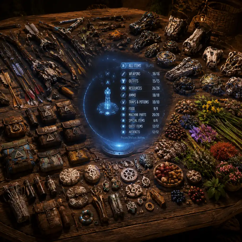 Horizon Forbidden West All Game Items guide screenshot