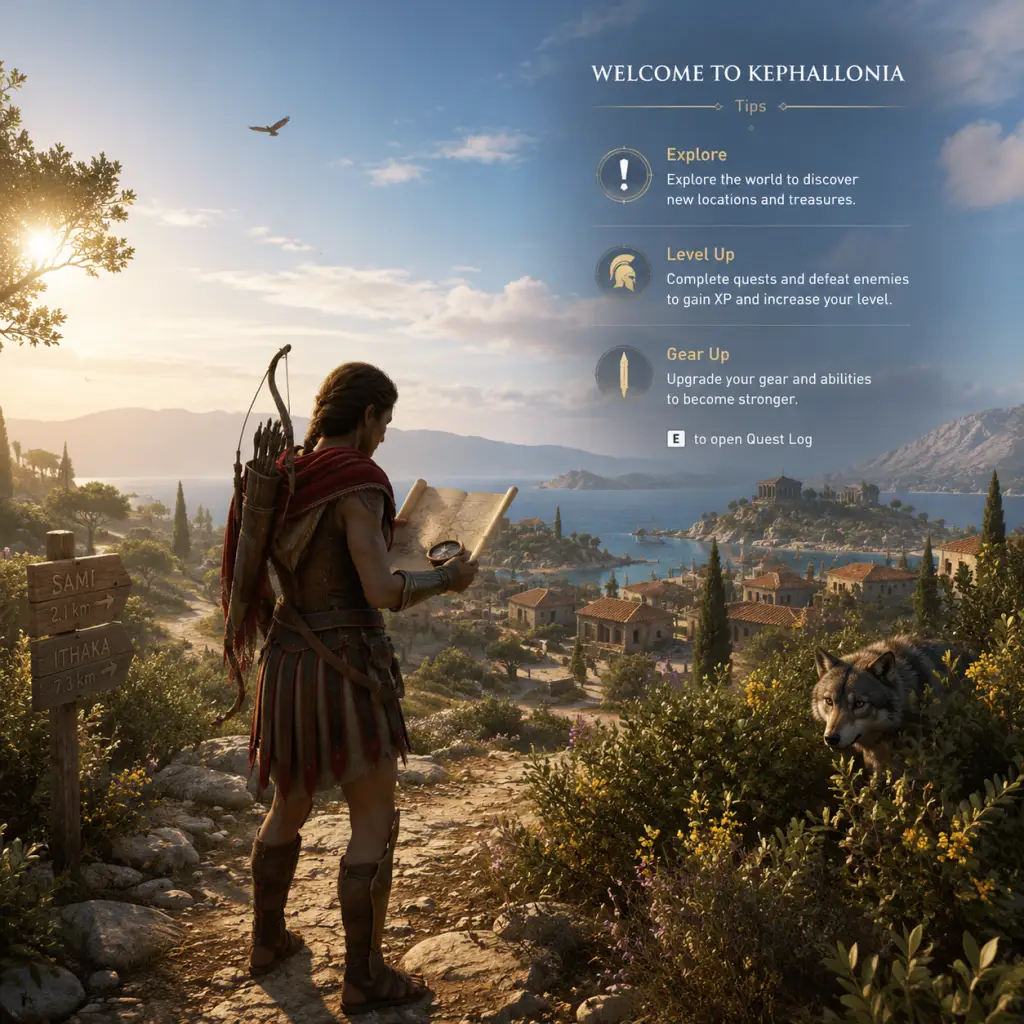 Assassin's Creed Odyssey Getting Started guide screenshot