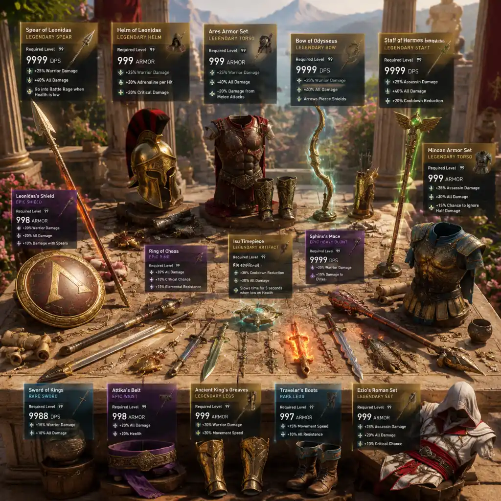 Assassin's Creed Odyssey All Game Items guide screenshot