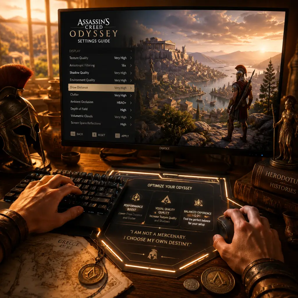 Assassin's Creed Odyssey Game Settings guide screenshot