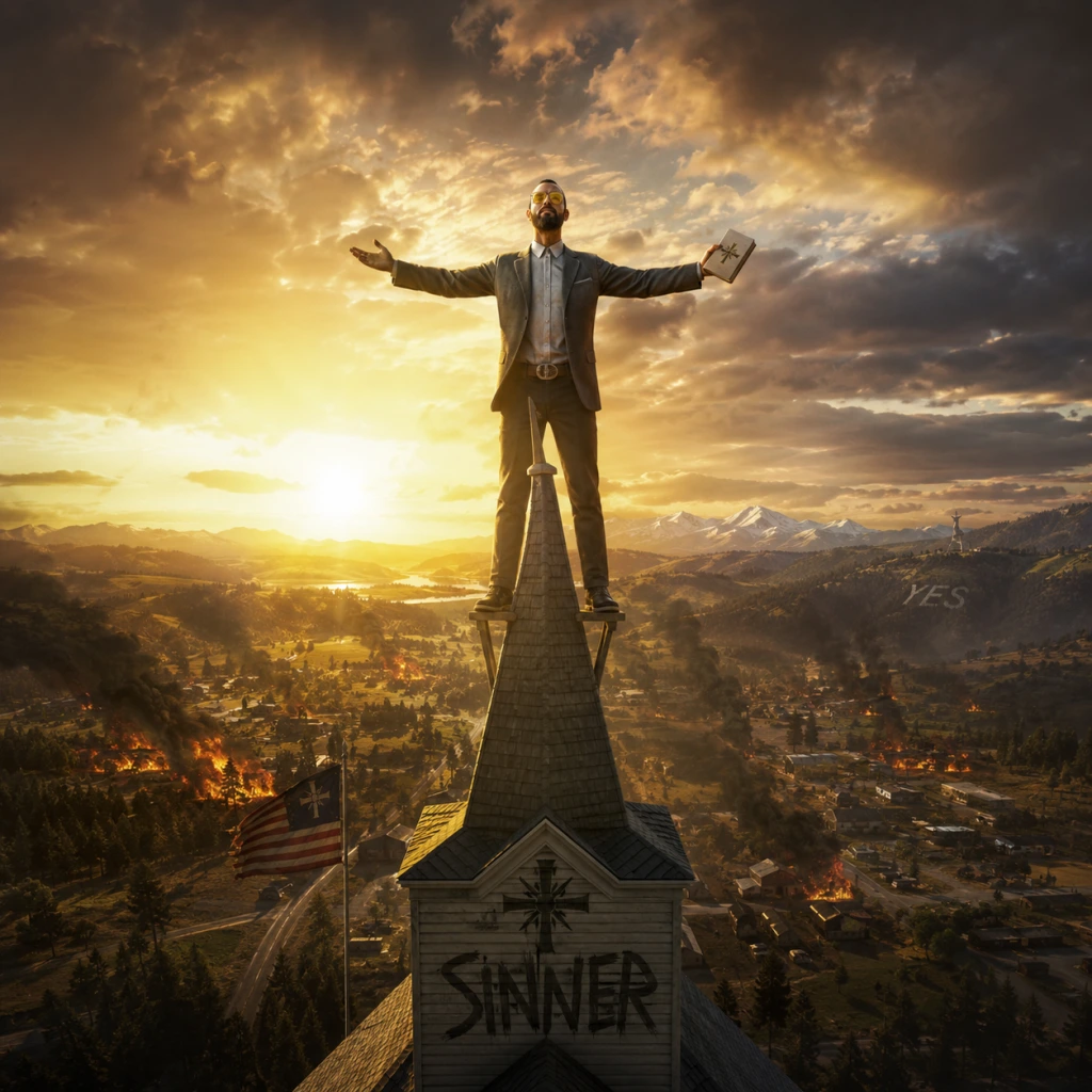 Far Cry 5 game poster and cover art