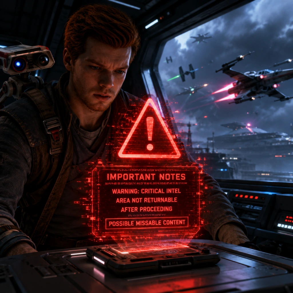 Star Wars Jedi: Survivor Important Notes guide screenshot