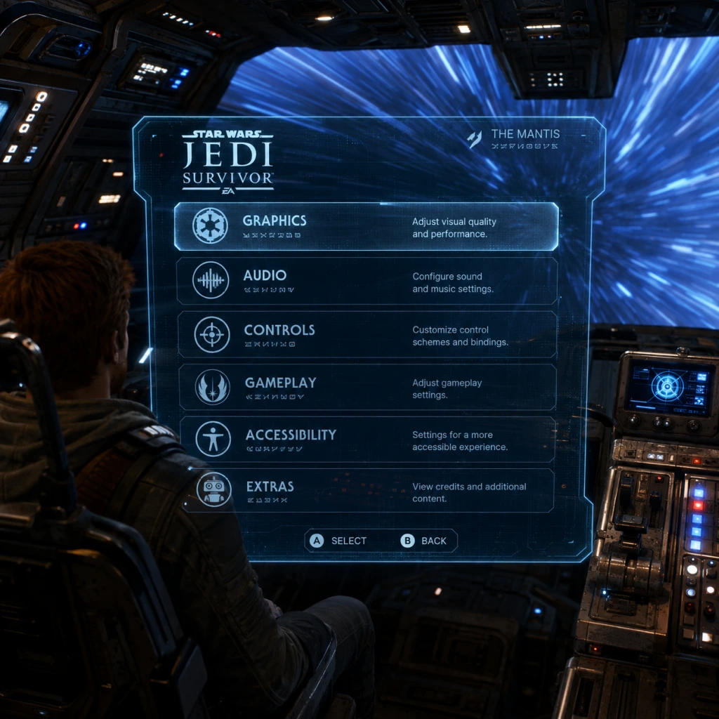 Star Wars Jedi: Survivor Game Settings guide screenshot