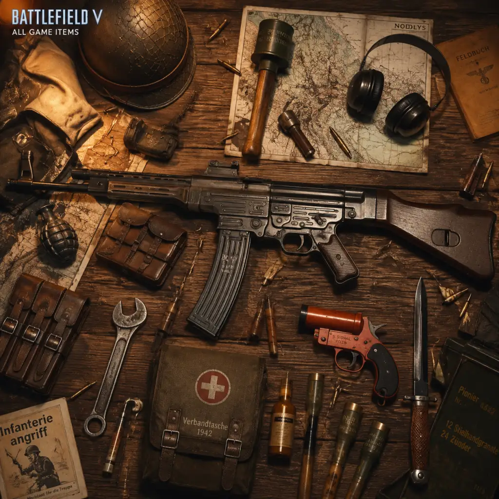 Battlefield V All Game Items guide screenshot