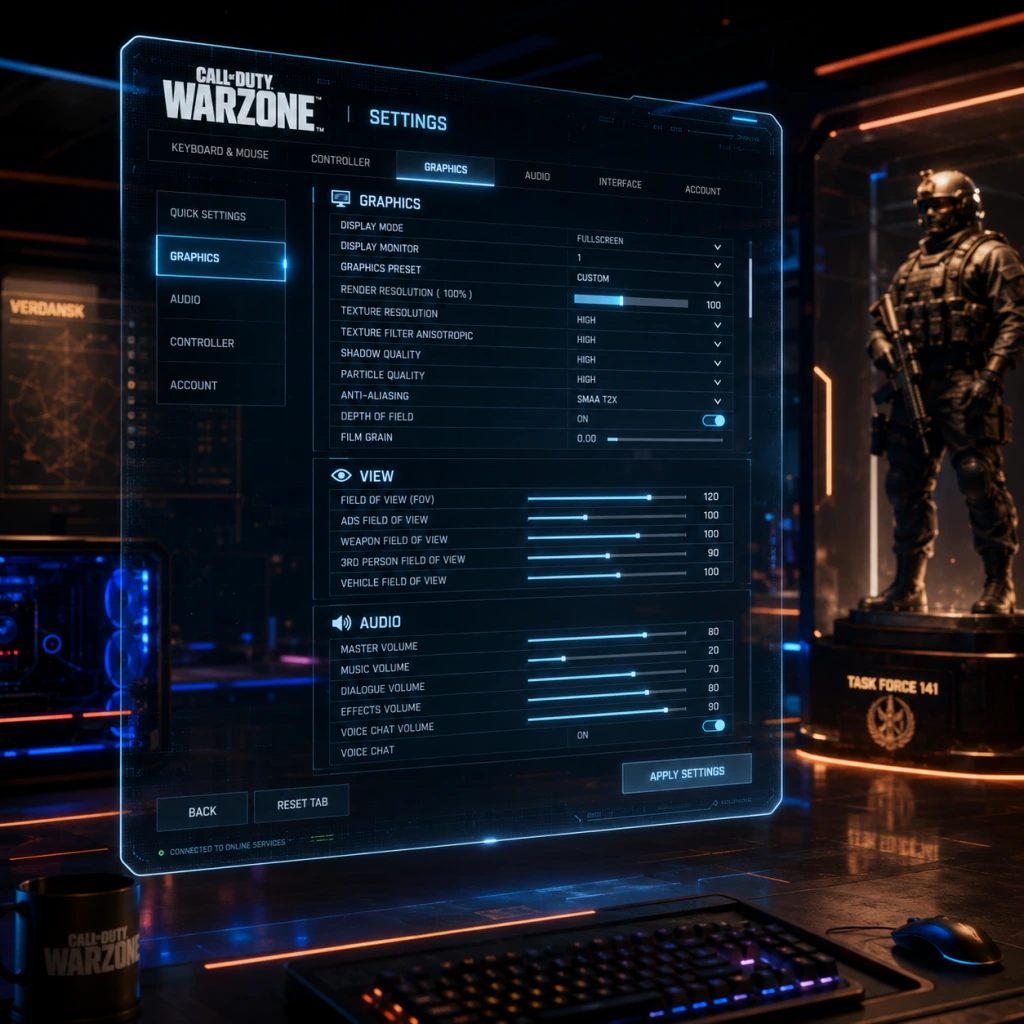 Call of Duty: Warzone Game Settings guide screenshot