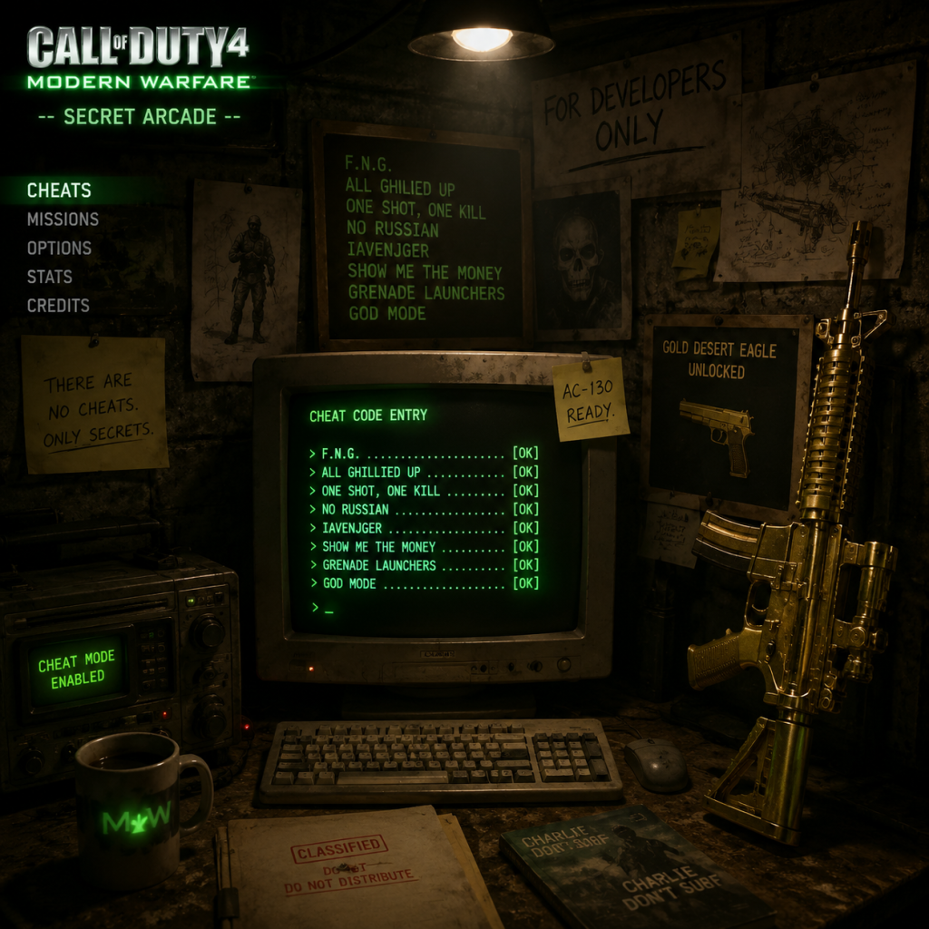 Call of Duty 4: Modern Warfare Cheats & Secrets guide screenshot
