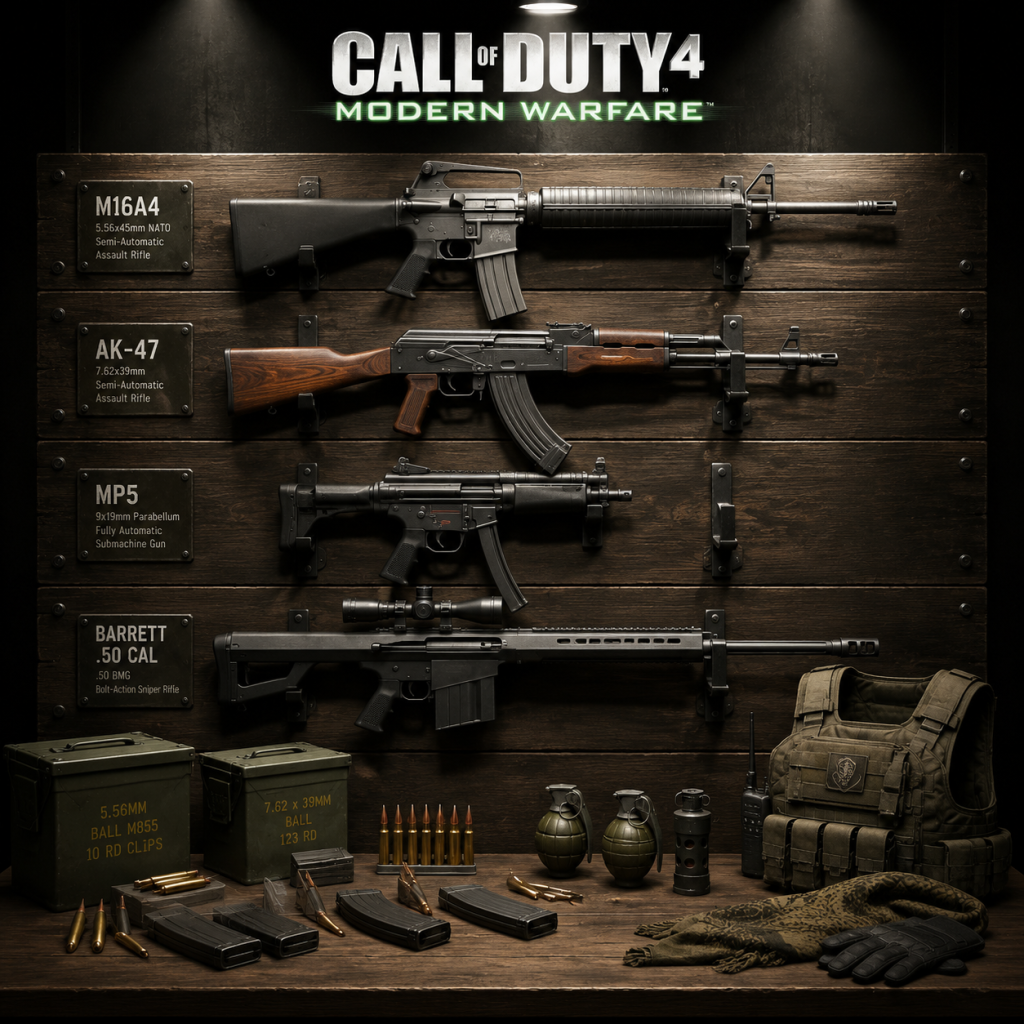 Call of Duty 4: Modern Warfare All Game Items guide screenshot