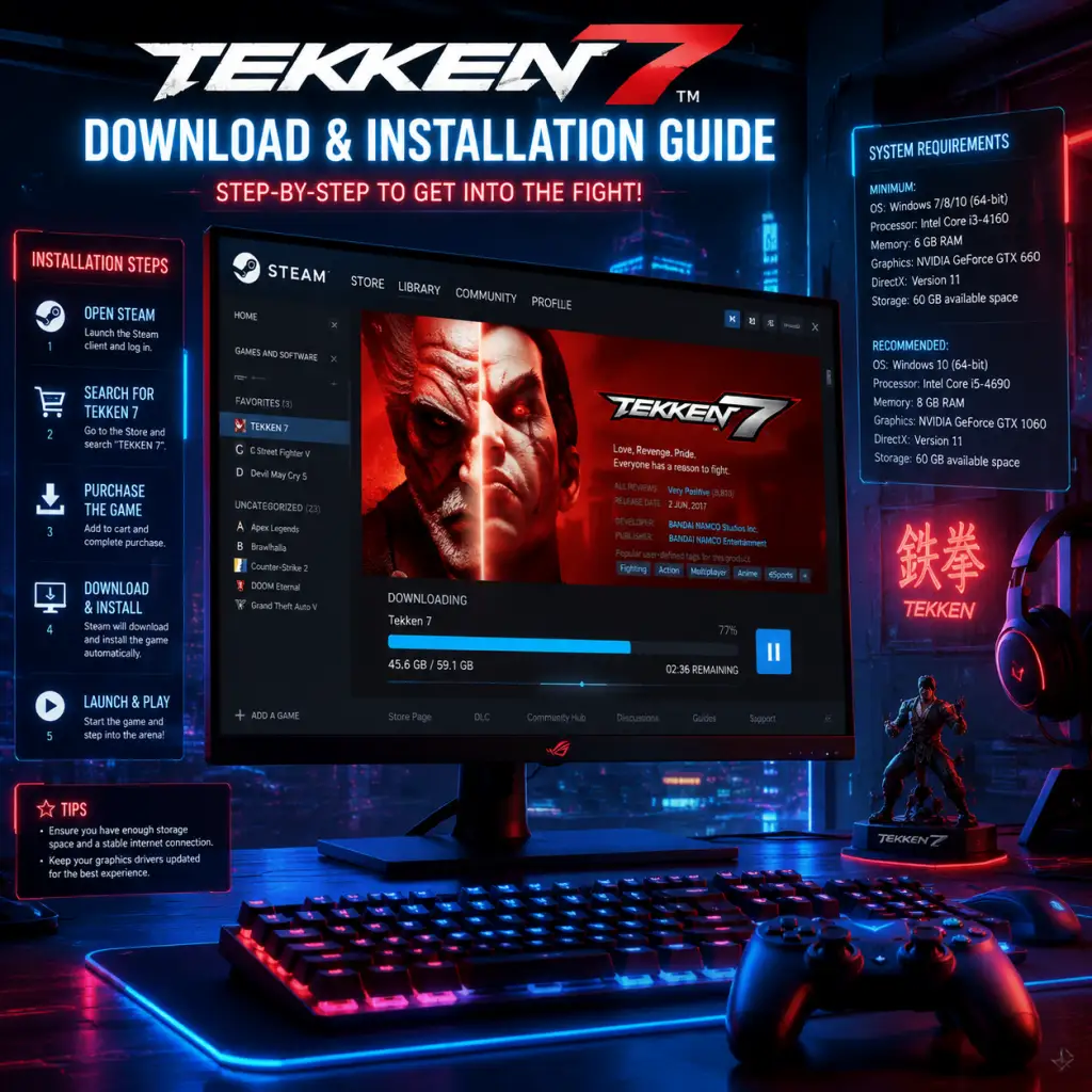 Tekken 7 Download & Installation guide screenshot