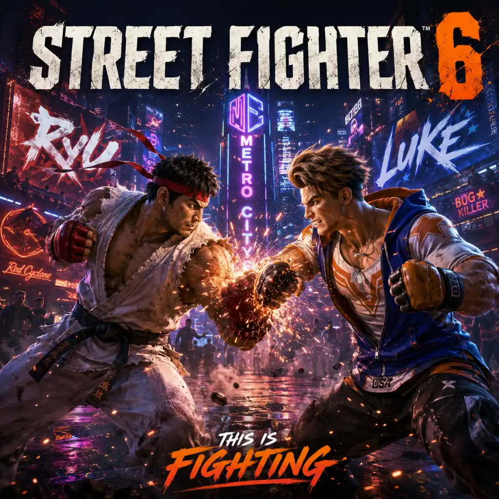 Street Fighter 6 game poster and cover art