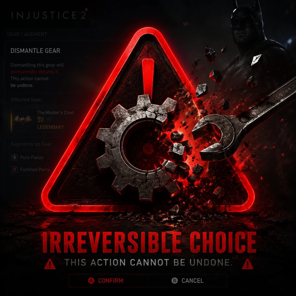 Injustice 2 Important Notes guide screenshot