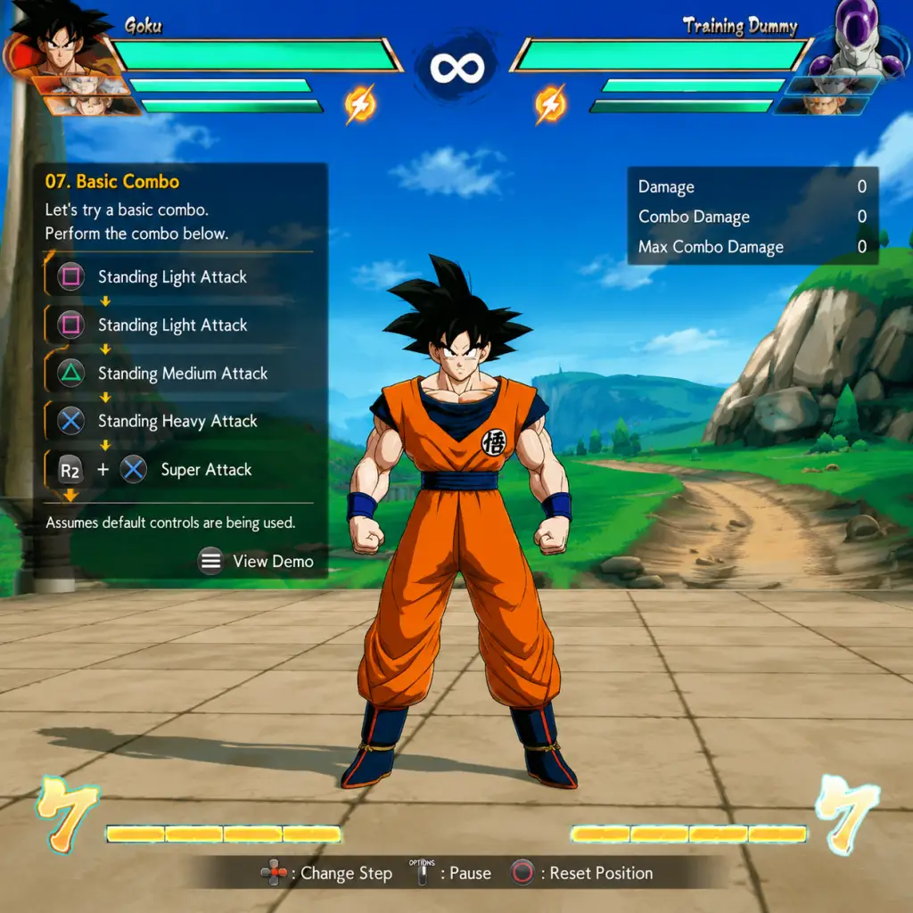 Dragon Ball FighterZ Getting Started guide screenshot
