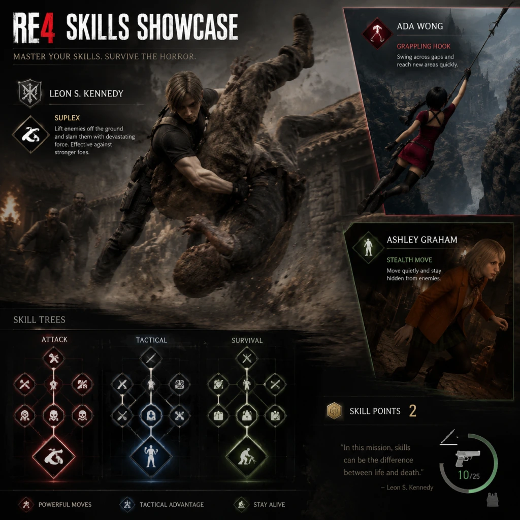 Resident Evil 4 Character Skills guide screenshot