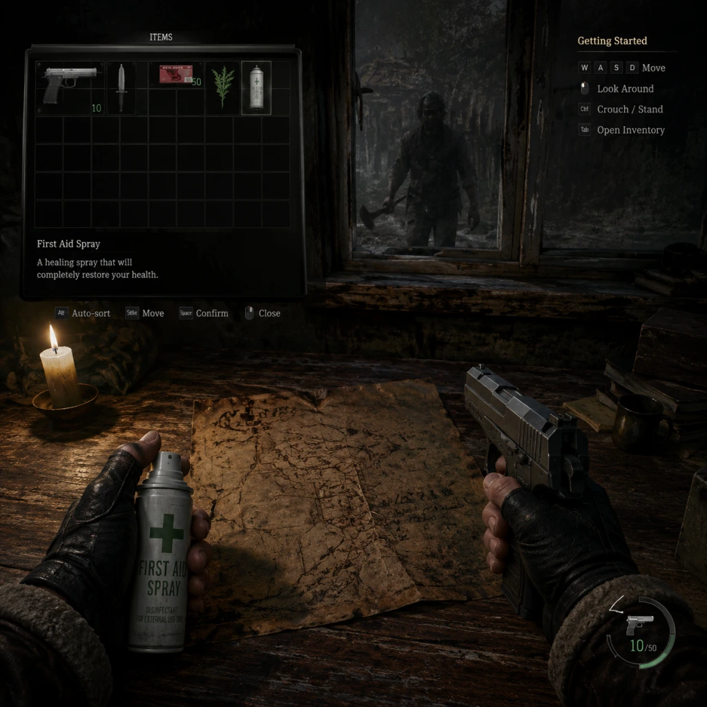 Resident Evil 4 Getting Started guide screenshot