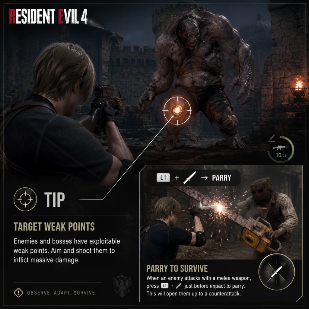 Resident Evil 4 Game Tips guide screenshot