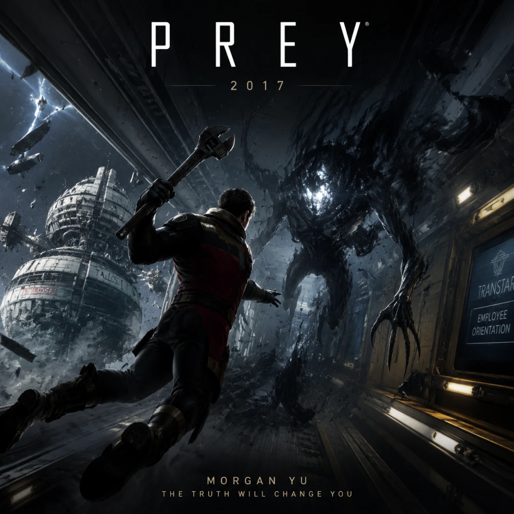 Prey (2017) game poster and cover art