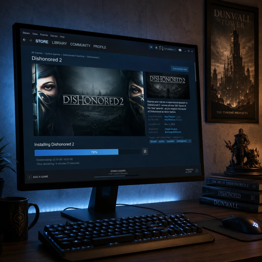 Dishonored 2 Download & Installation guide screenshot