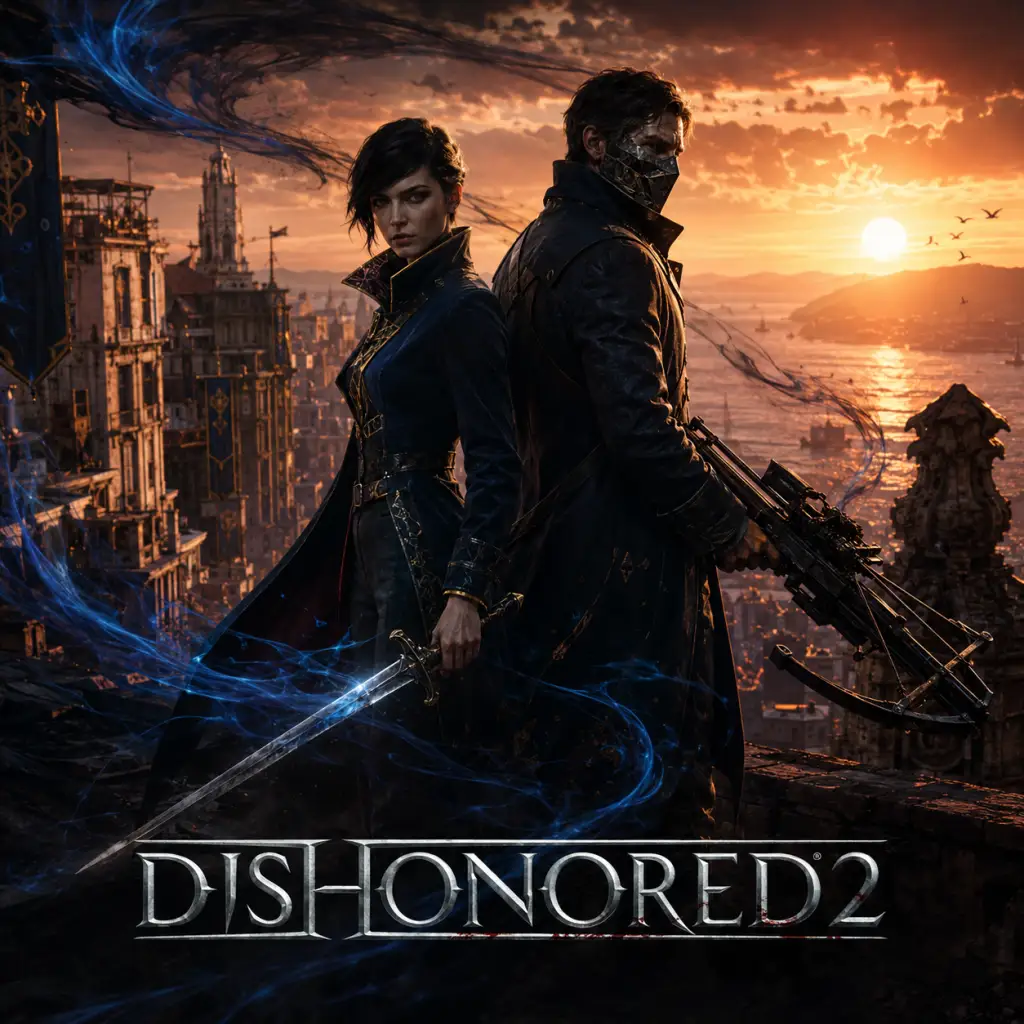 Dishonored 2 game poster and cover art