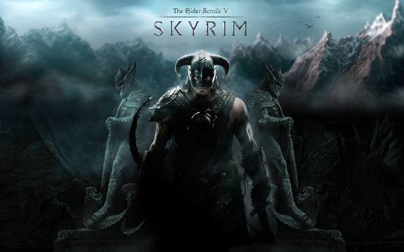 The Elder Scrolls V: Skyrim game poster and cover art