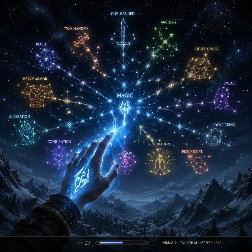 The Elder Scrolls V: Skyrim Character Skills guide screenshot