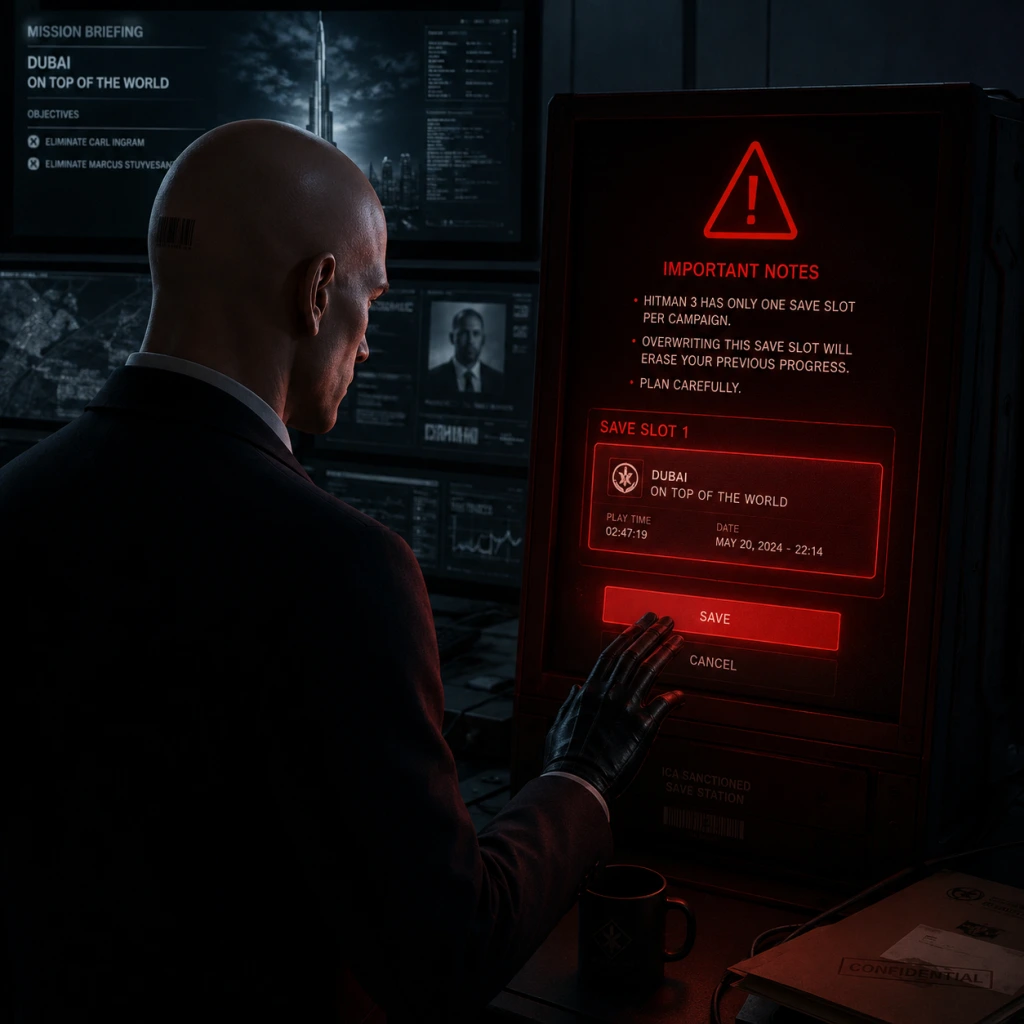 Hitman 3 Important Notes guide screenshot