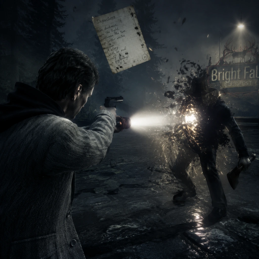 Alan Wake Core Gameplay guide screenshot