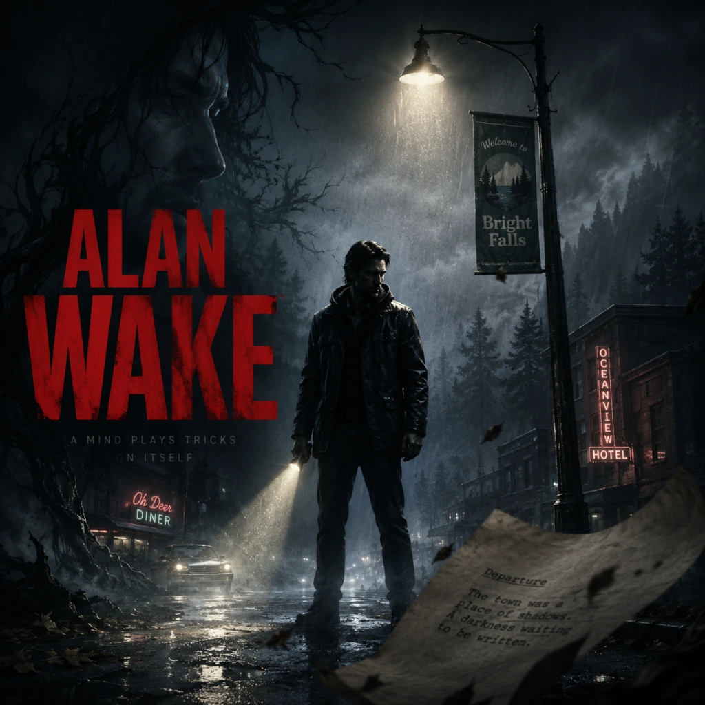 Alan Wake game poster and cover art