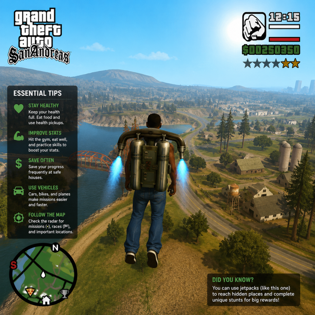 Grand Theft Auto: San Andreas Game Tips guide screenshot
