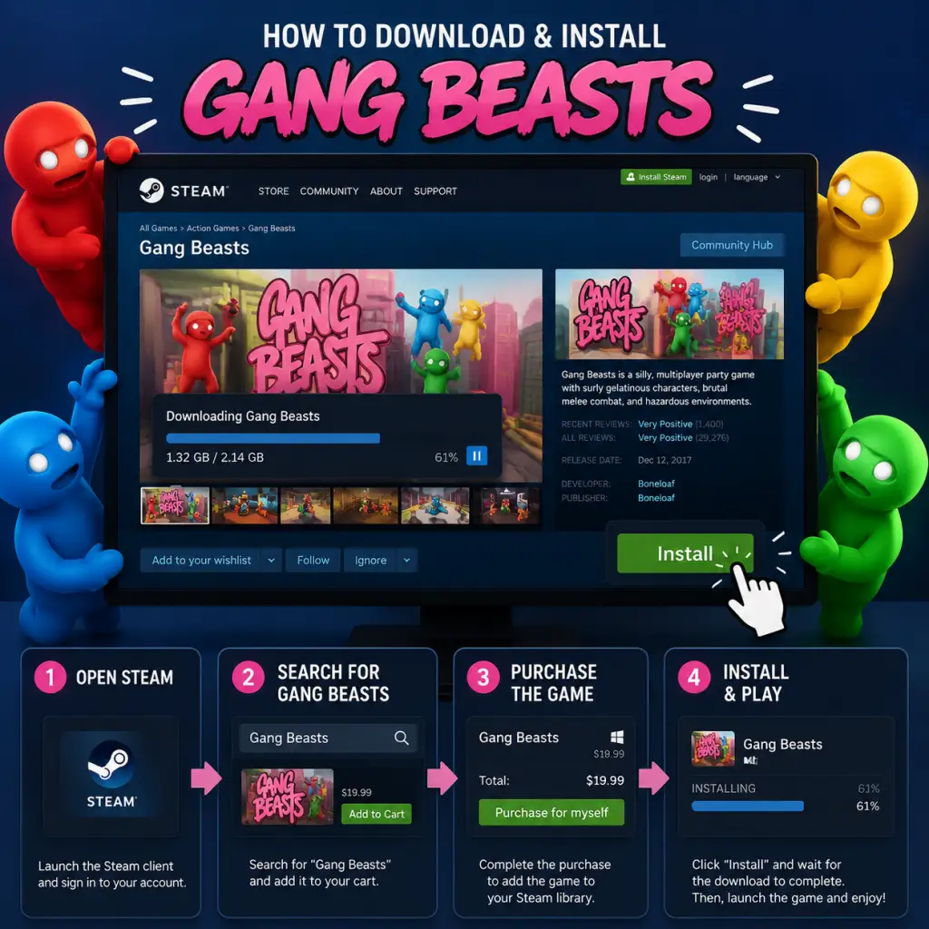 Gang Beasts Download & Installation guide screenshot