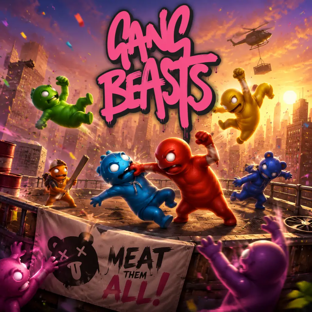 Gang Beasts game poster and cover art
