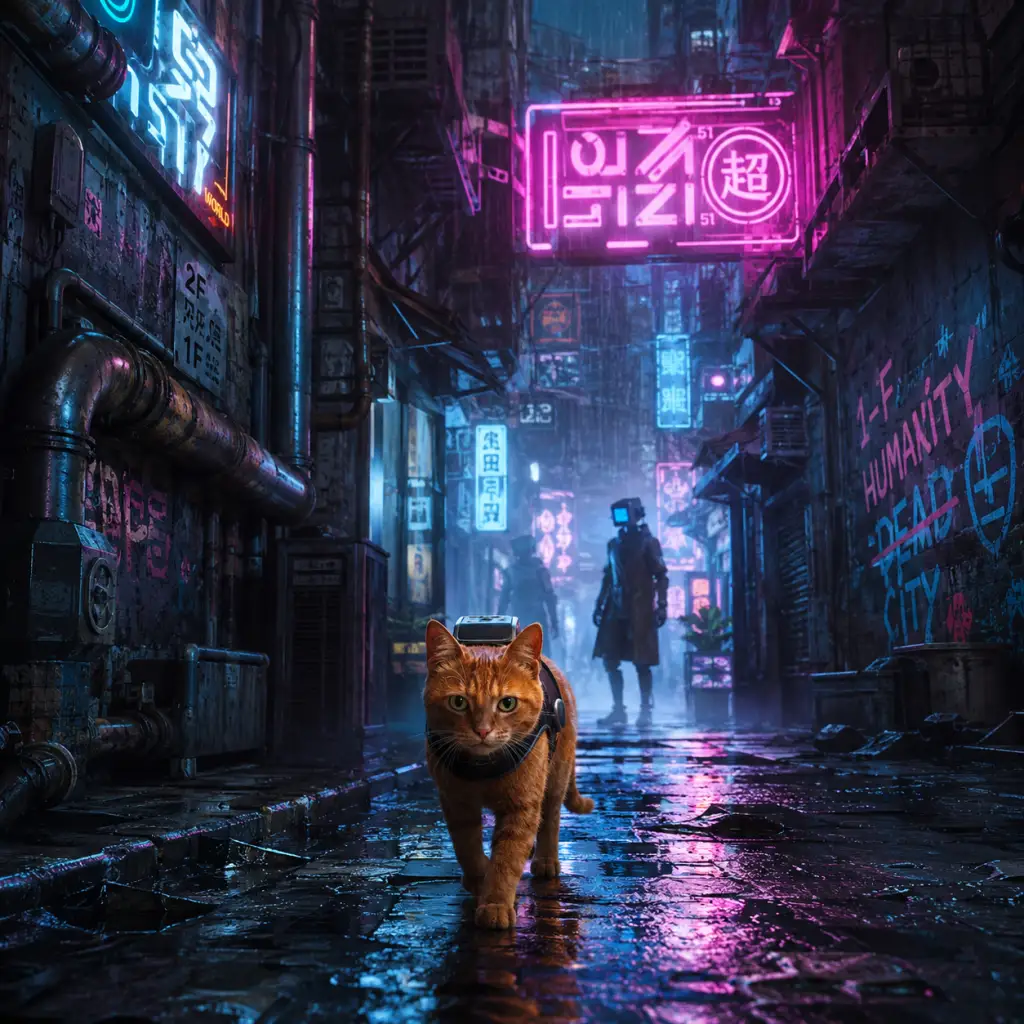 Stray game poster and cover art