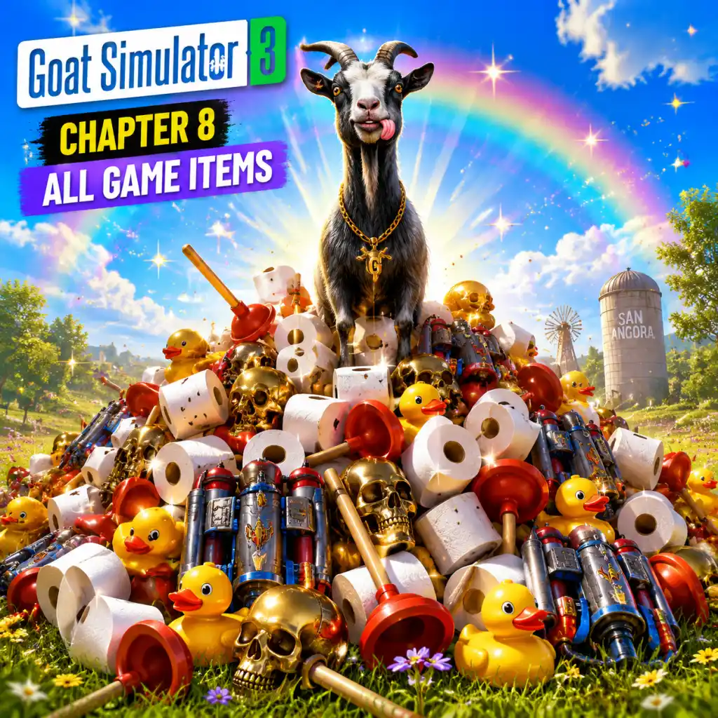 Goat Simulator 3 All Game Items guide screenshot