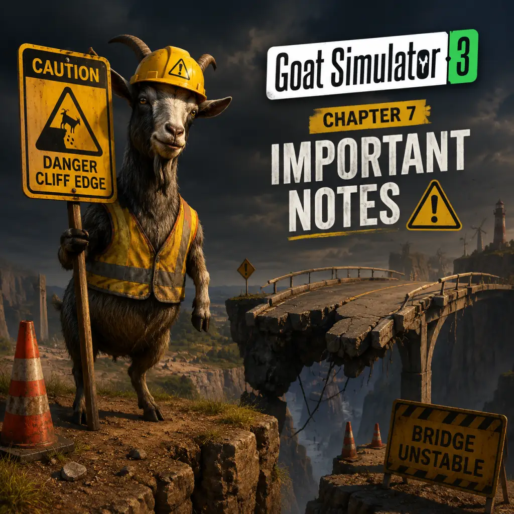 Goat Simulator 3 Important Notes guide screenshot