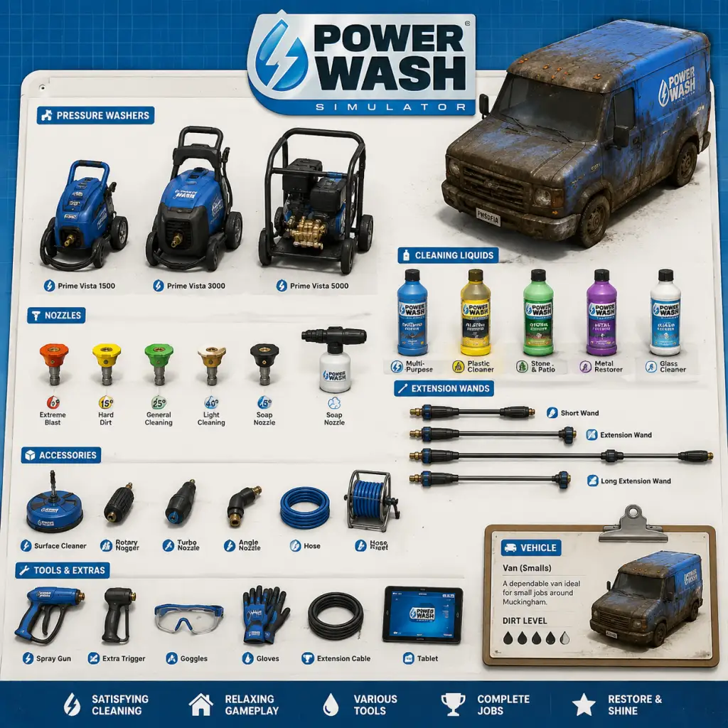 PowerWash Simulator All Game Items guide screenshot