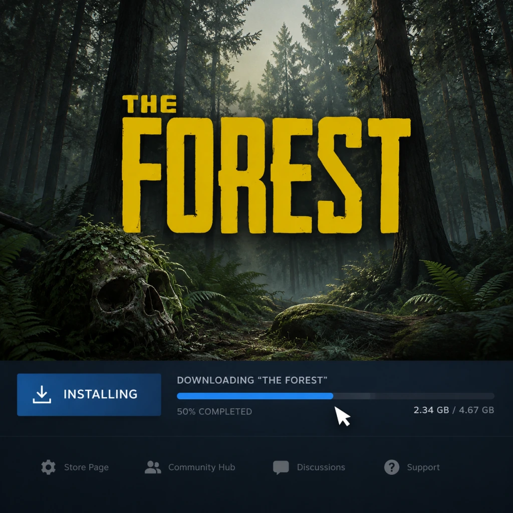 The Forest Download & Installation guide screenshot