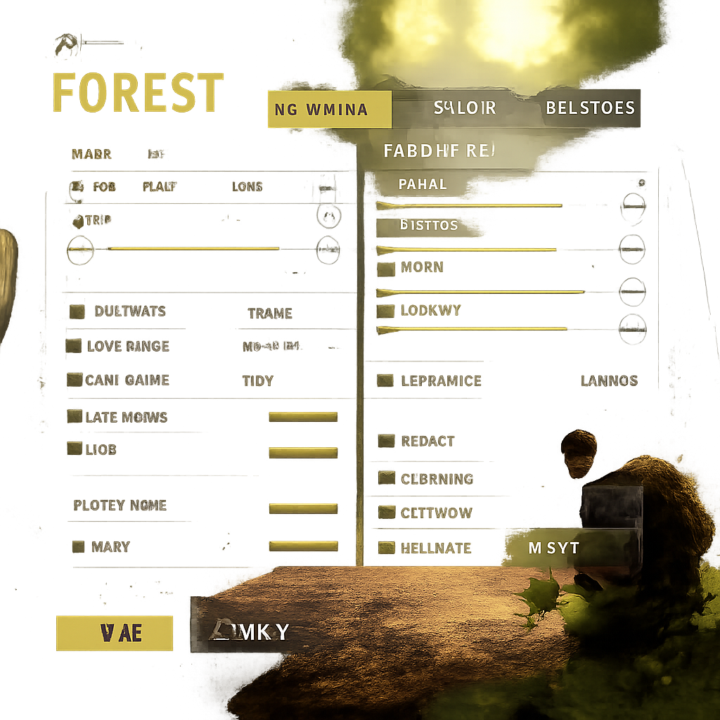 The Forest Game Settings guide screenshot