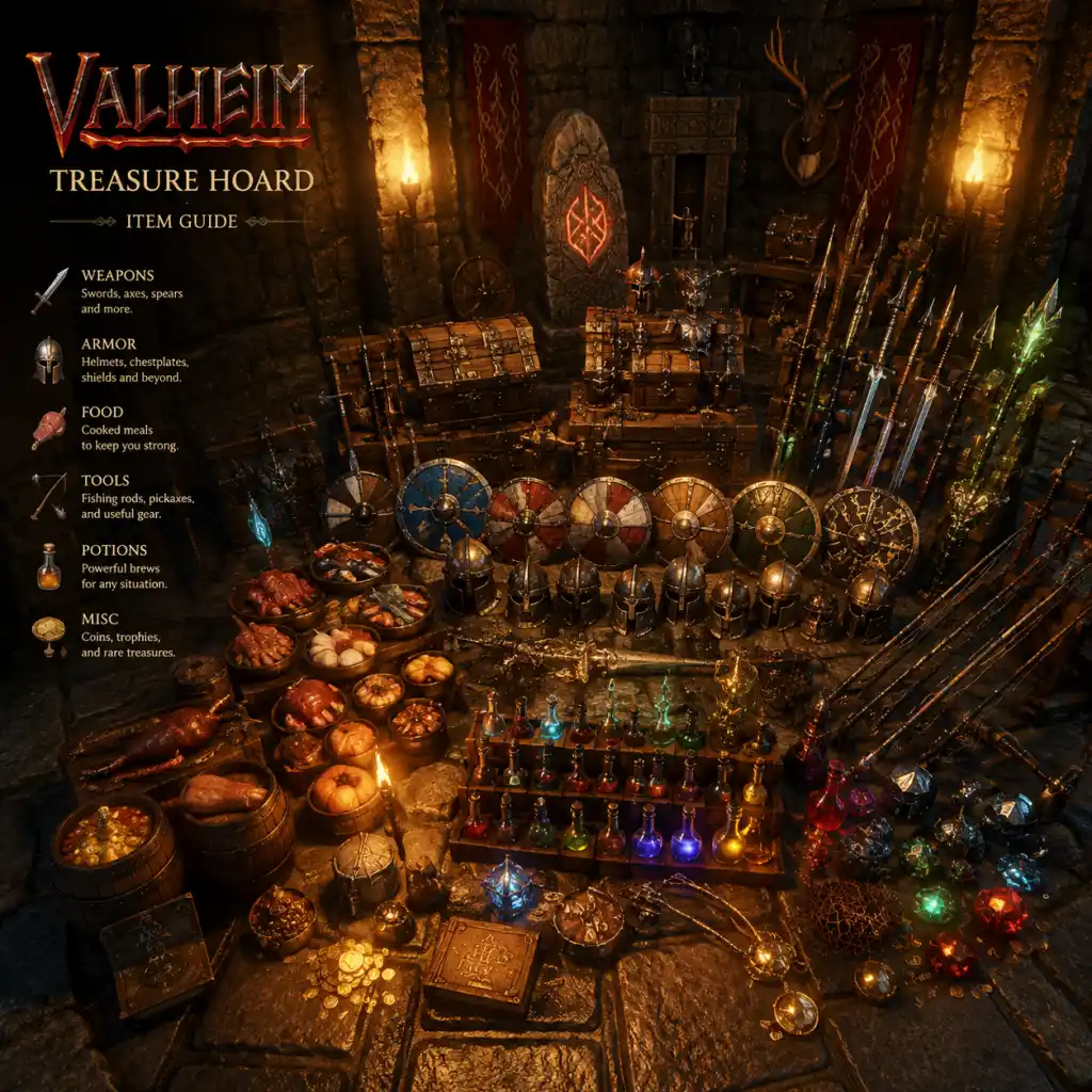 Valheim All Game Items guide screenshot