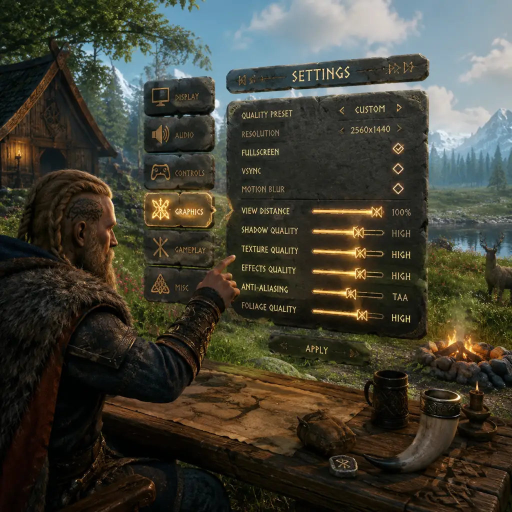 Valheim Game Settings guide screenshot