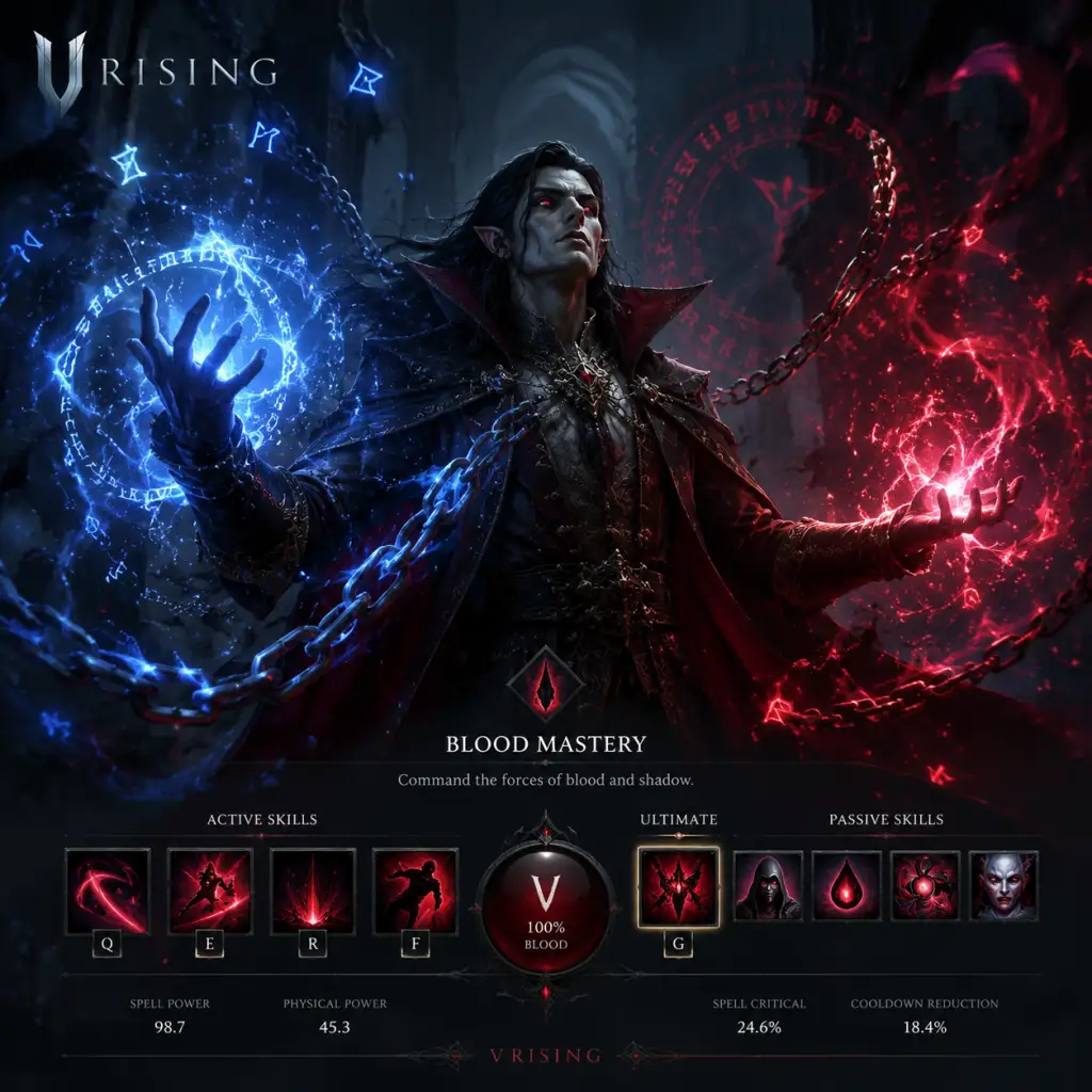 V Rising Character Skills guide screenshot