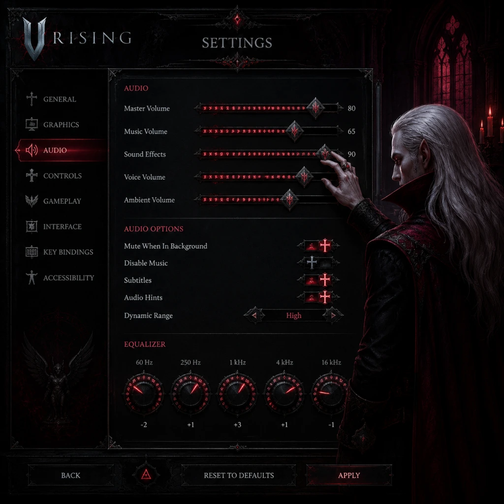 V Rising Game Settings guide screenshot