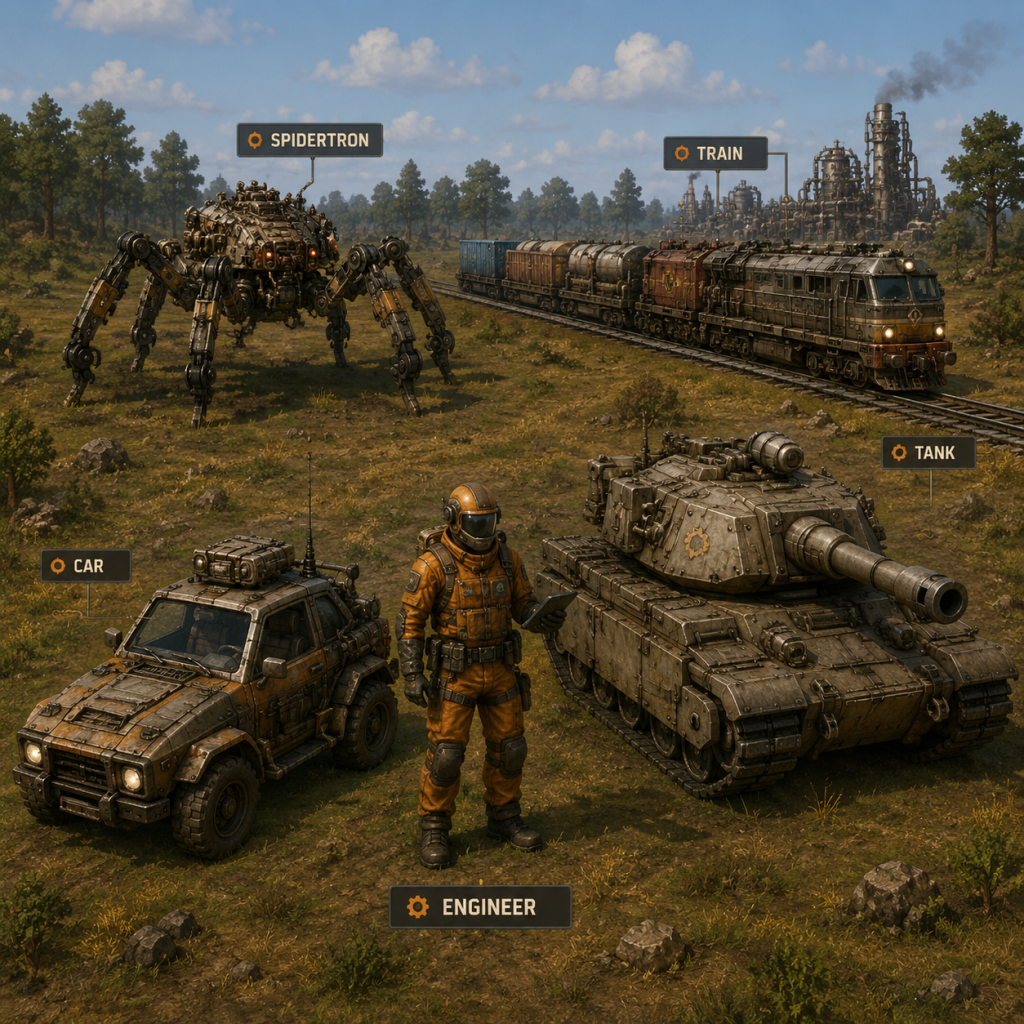 Factorio Characters & Roles guide screenshot